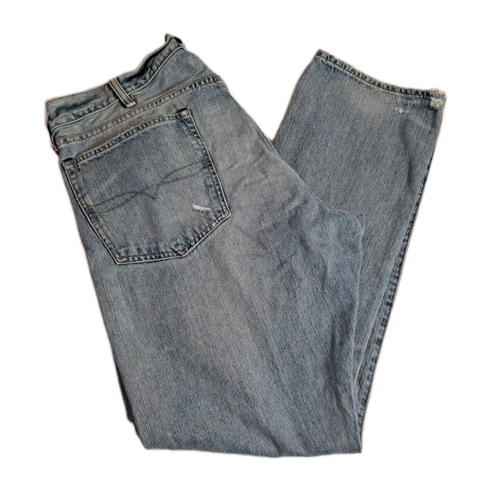 Polo Ralph Lauren Men's Jeans Size 40 x 32 Distressed Straight 100% Cotton - Picture 5 of 14